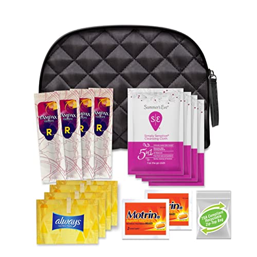 Convenience Kits International Women’s “On-The-Go” Feminine Care Travel Essentials Featuring Popular Brands You Know and Trust