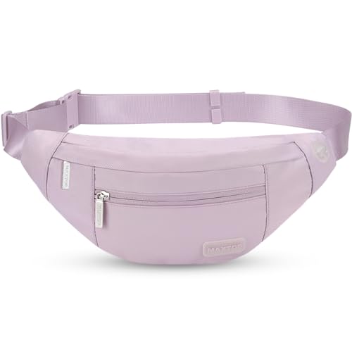 MAXTOP Large Crossbody Fanny Pack with 4-Zipper Pockets,Gifts for Enjoy Sports Festival Workout Traveling Running Casual Hands-Free Wallets Waist Pack Phone Bag Carrying All Phones