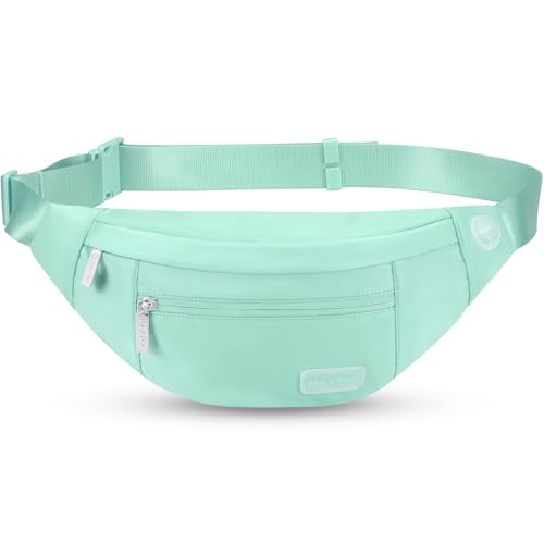 MAXTOP Large Crossbody Fanny Pack with 4-Zipper Pockets,Gifts for Enjoy Sports Festival Workout Traveling Running Casual Hands-Free Wallets Waist Pack Phone Bag Carrying All Phones