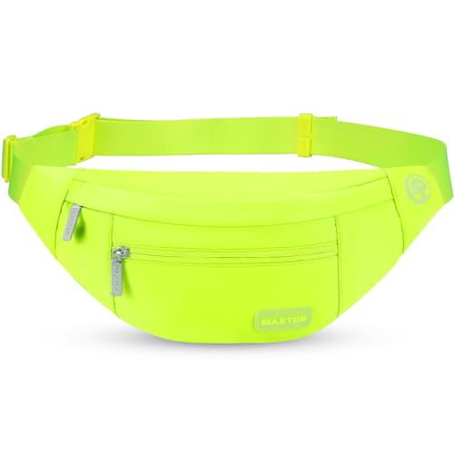 MAXTOP Large Crossbody Fanny Pack with 4-Zipper Pockets,Gifts for Enjoy Sports Festival Workout Traveling Running Casual Hands-Free Wallets Waist Pack Phone Bag Carrying All Phones