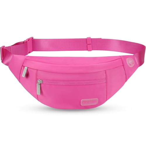 MAXTOP Large Crossbody Fanny Pack with 4-Zipper Pockets,Gifts for Enjoy Sports Festival Workout Traveling Running Casual Hands-Free Wallets Waist Pack Phone Bag Carrying All Phones