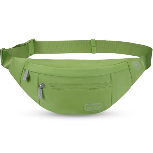 MAXTOP Large Crossbody Fanny Pack with 4-Zipper Pockets,Gifts for Enjoy Sports Festival Workout Traveling Running Casual Hands-Free Wallets Waist Pack Phone Bag Carrying All Phones