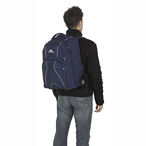 High Sierra Freewheel Wheeled Laptop Backpack True Navy 205 x 135 x 8Inch