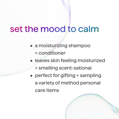 Method Body Wash and Hair Care Gift Set, Simply Nourish, 3.4 oz Travel Size Bottles