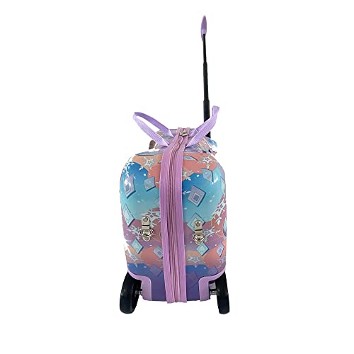 Disney Frozen Ride-On Suitcase for Kids, 18" Suitcase with Seat, Cute Lightweight Kids Travel Trolley