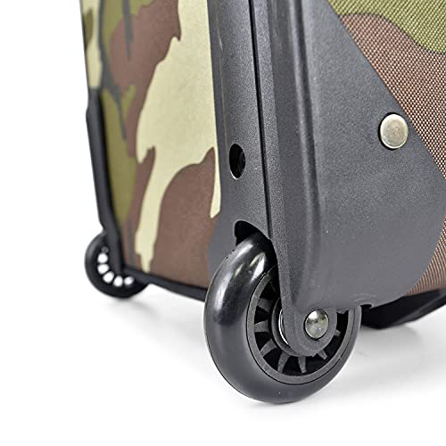 U.S. Traveler Lightweight Rolling 20" Carry On Luggage Softside Suitcase, Camouflage, 2 Wheel-1 Piece