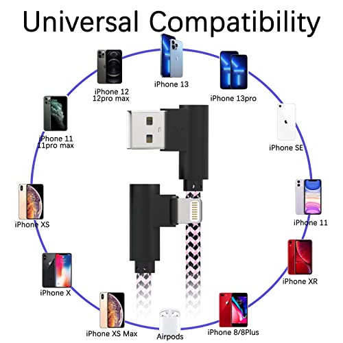 iPhone Charger Cord Lightning Cable 10 ft 3 Pack iPhone Charging Cable Long iPhone 11 Charger 10ft [Apple Certified] Nylon Braided Fast Charging for 13 mini/13/12/11 Pro MAX/XR/XS/8/7/Plus/6S/SE/iPad…