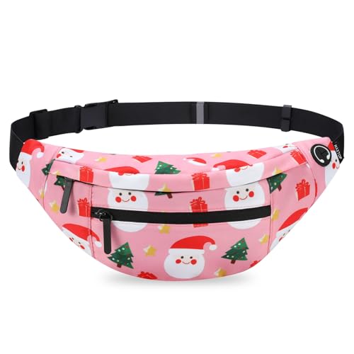 MAXTOP Large Crossbody Fanny Pack with 4-Zipper Pockets,Gifts for Enjoy Sports Festival Workout Traveling Running Casual Hands-Free Wallets Waist Pack Phone Bag Carrying All Phones