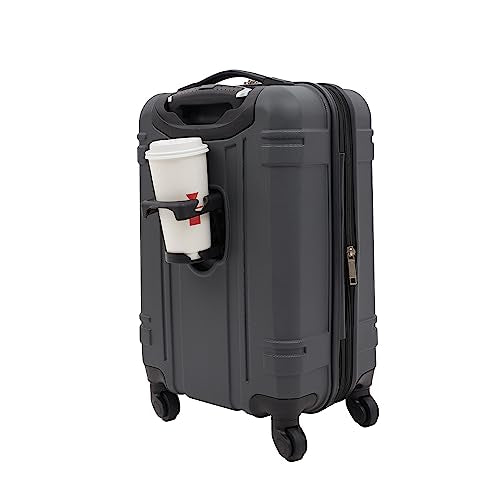 Wrangler Astral Hardside Luggage, Dark Shadow, 20-Inch Carry-On