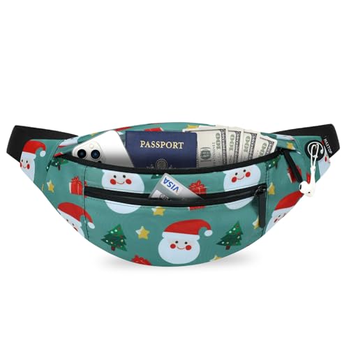 MAXTOP Large Crossbody Fanny Pack with 4-Zipper Pockets,Gifts for Enjoy Sports Festival Workout Traveling Running Casual Hands-Free Wallets Waist Pack Phone Bag Carrying All Phones