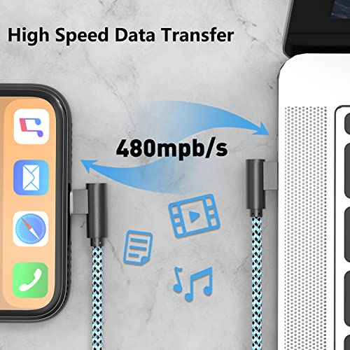 iPhone Charger Cord Lightning Cable 10 ft 3 Pack iPhone Charging Cable Long iPhone 11 Charger 10ft [Apple Certified] Nylon Braided Fast Charging for 13 mini/13/12/11 Pro MAX/XR/XS/8/7/Plus/6S/SE/iPad…