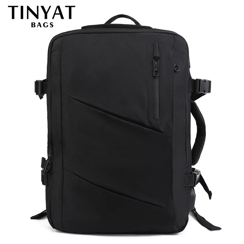 TINYAT Travel Backpack for Women Men, Carry On Backpack,TSA Laptop Backpack Flight Approved, College Nurse Bag Casual Daypack