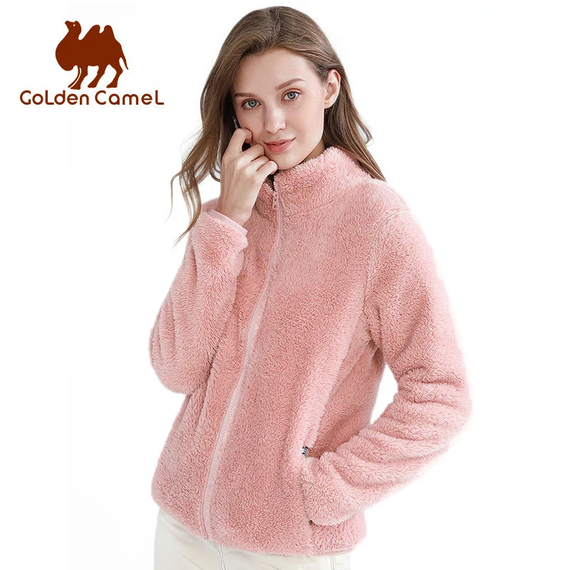 GOLDEN CAMEL Women Fleece Jackets Sweatshirts Winter Coats Camping Hiking Jacket Outdoor Windproof Thermal Warm Female Clothes