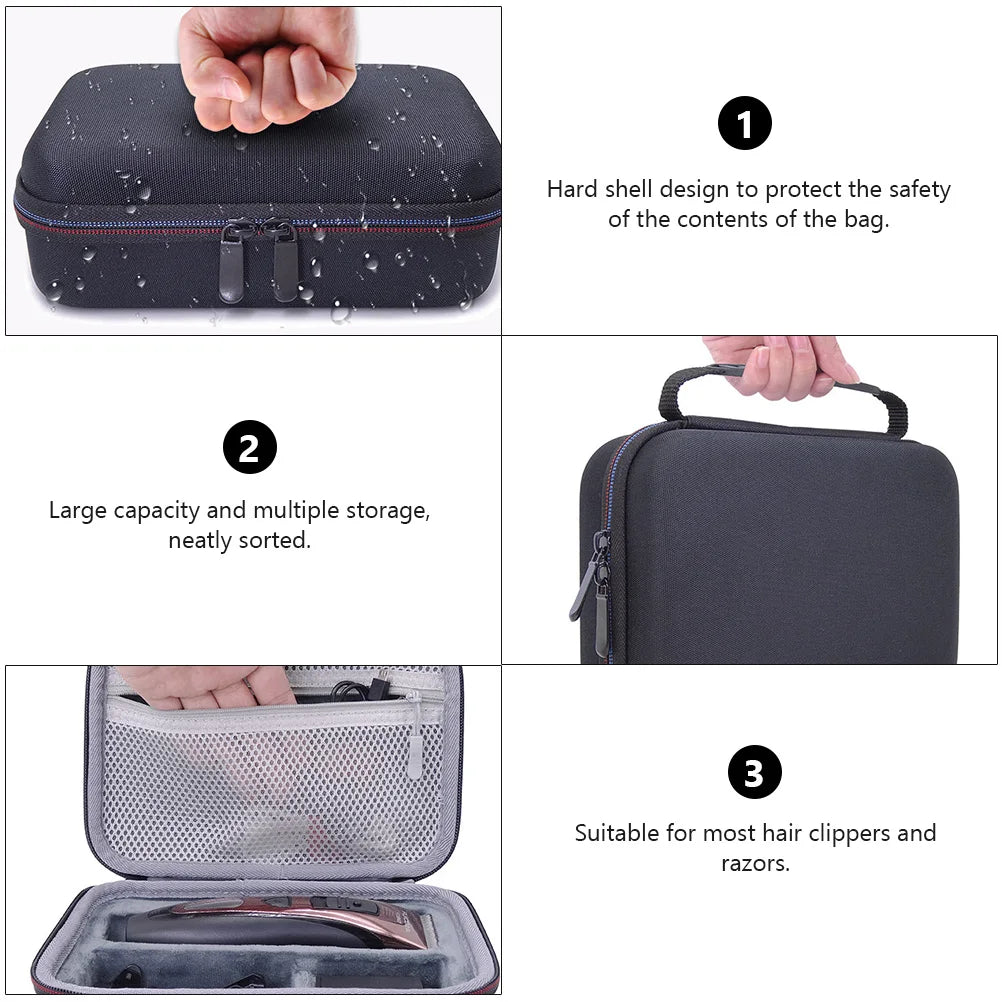 1PC Shockproof Hair Clipper Trimmer EVA Electric Shaver Bag Professional Professional Barber Suitcase Tool Carrying Case