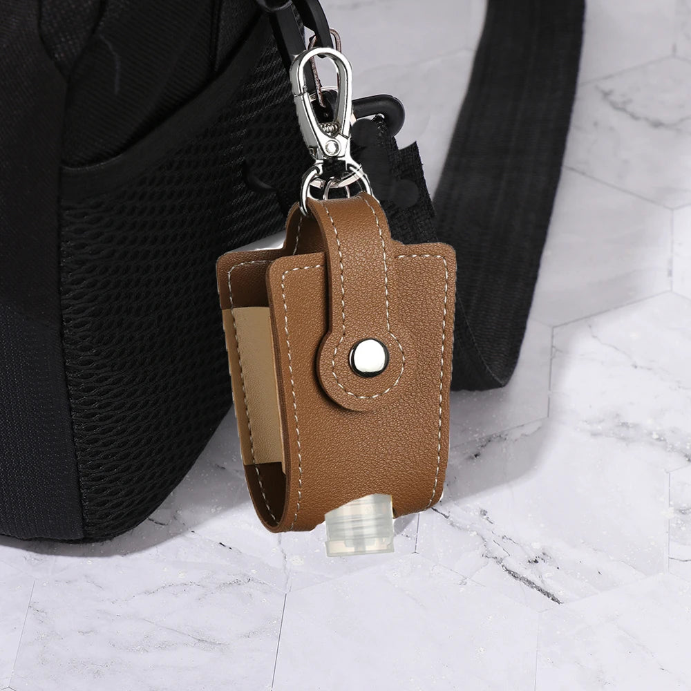 New Hand Sanitizer Keychain Holder Refillable Container Flip Cap Bottle With Keychain Travel Accessories