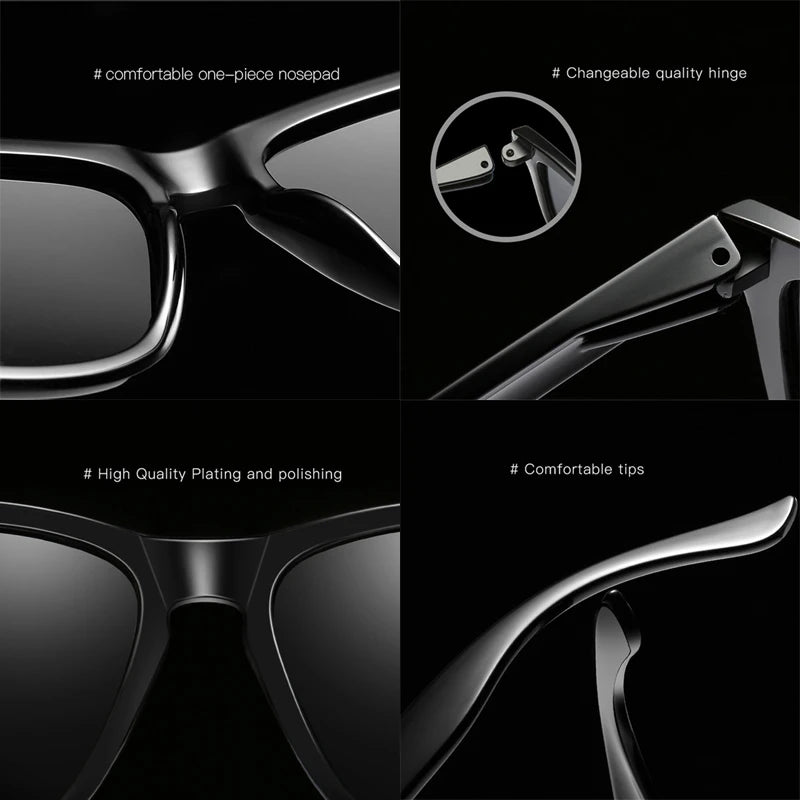 Dokly Real Polaroized Sunglasses Men and women polarized sunglasses Square Sun Glasses eyewear Oculos De Sol