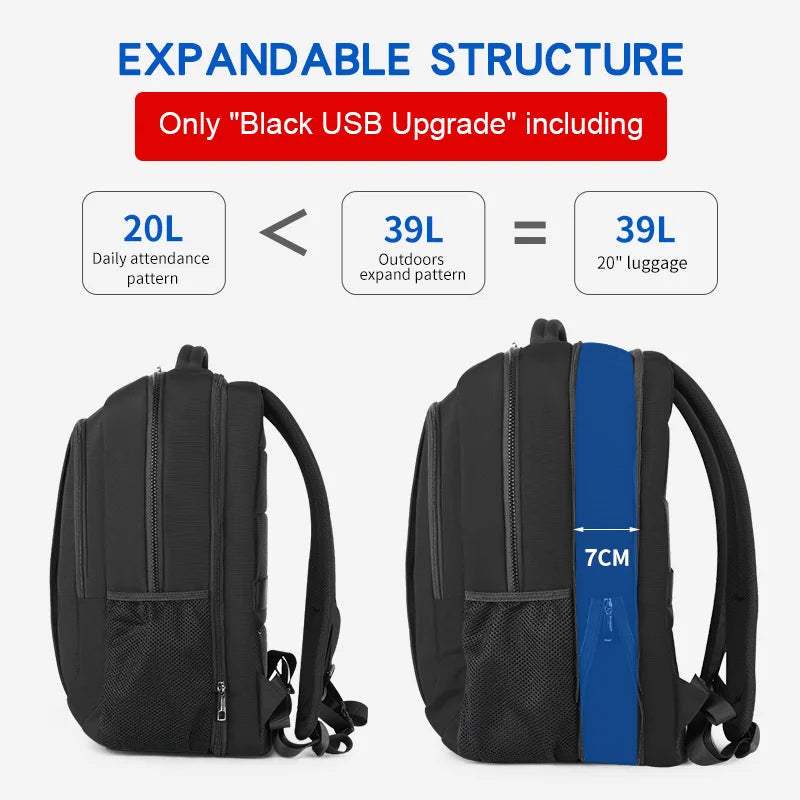 Men's Backpack 14 15.6 17.3inch Laptop Backpack Bag For Men Anti Theft School Backpack Male Travel Bag Mochila