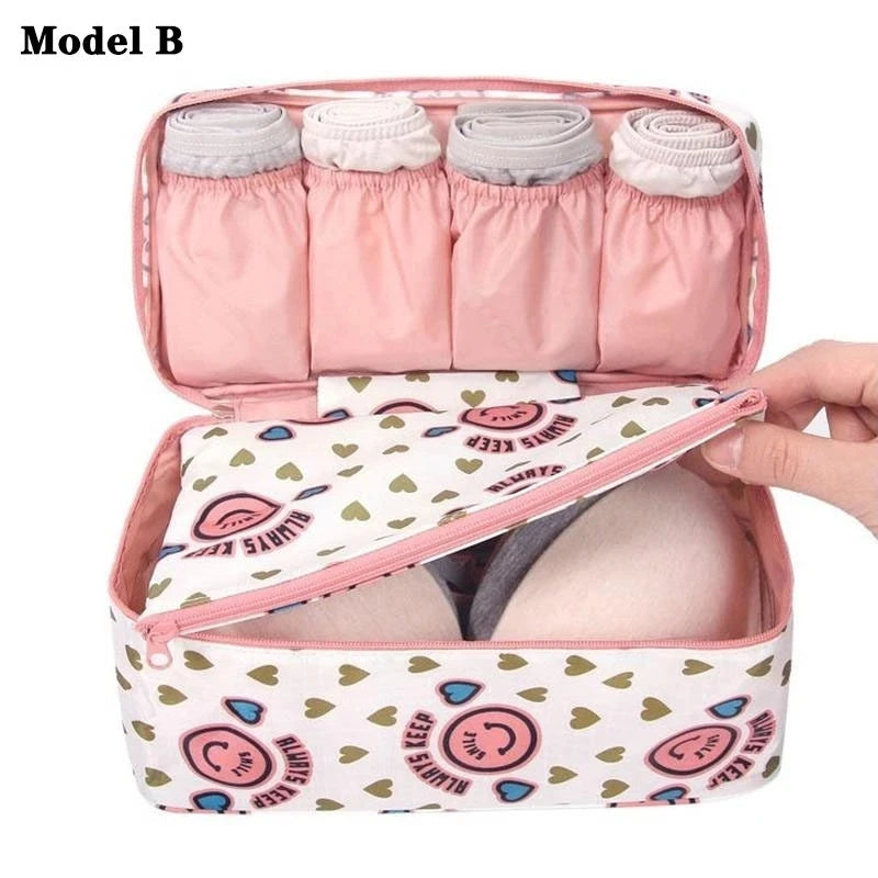 Daily Travel Storage Bag For Underwear Socks Panties Bra Bags Cosmetics Makeup Travel Organizer Bag Wardrobe Closet Clothe Pouch