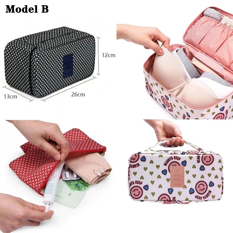 Daily Travel Storage Bag For Underwear Socks Panties Bra Bags Cosmetics Makeup Travel Organizer Bag Wardrobe Closet Clothe Pouch