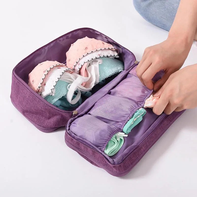 Daily Travel Storage Bag For Underwear Cosmetics Makeup Travel Organizer Bag Wardrobe Closet Clothe Pouch Socks Panties Bra Bags