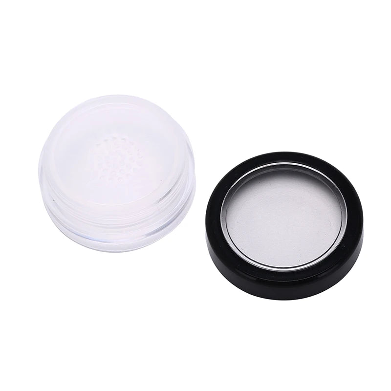 Travel 10g Plastic Empty Cosmetic Container Travel New Loose Powder Jar Powder Puff Boxes