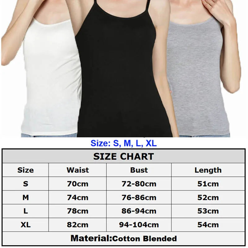 6 Colors Padded Bra Tank Top Solid Adjustable Strap Tank Tops Women Underwear Camisole with Built In Shelf Breathable Crop Top