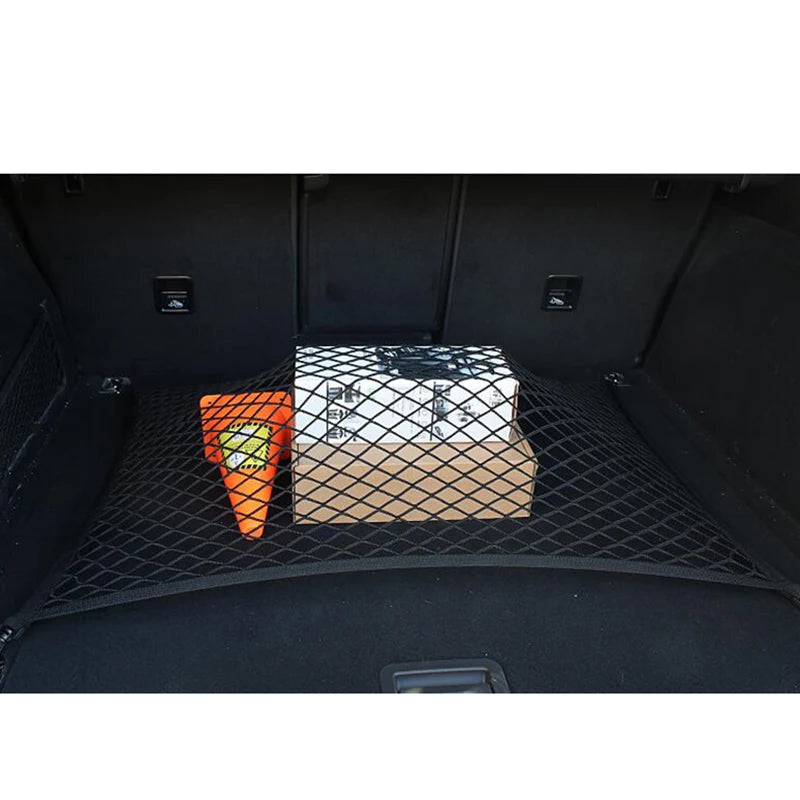 120*60 cm Car-styling Boot String Mesh Elastic Nylon Rear Back Cargo Trunk Storage Organizer Luggage Net Holder Auto Accessory