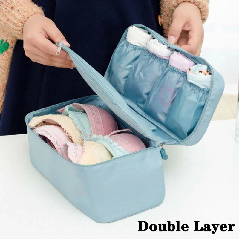 Daily Travel Storage Bag For Underwear Cosmetics Makeup Travel Organizer Bag Wardrobe Closet Clothe Pouch Socks Panties Bra Bags