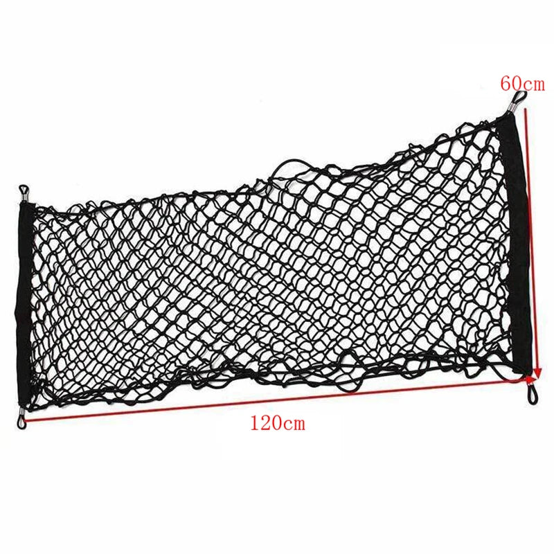 120*60 cm Car-styling Boot String Mesh Elastic Nylon Rear Back Cargo Trunk Storage Organizer Luggage Net Holder Auto Accessory