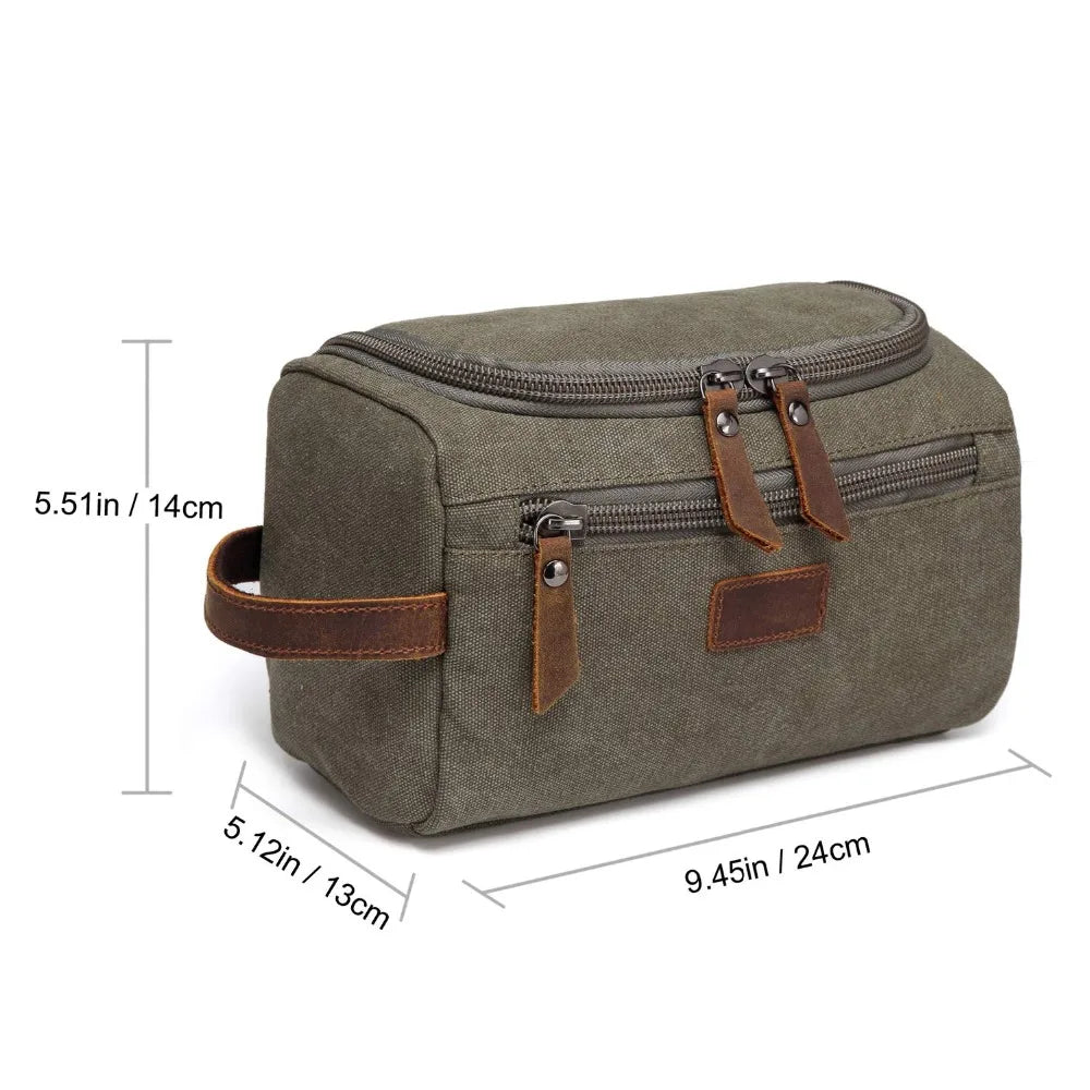 Waterproof Carrying  Men Cosmetic Makeup Box Bag Travel Organizer Canvas Large Necessaries Male Vanity Case Wash Toiletry Pouch