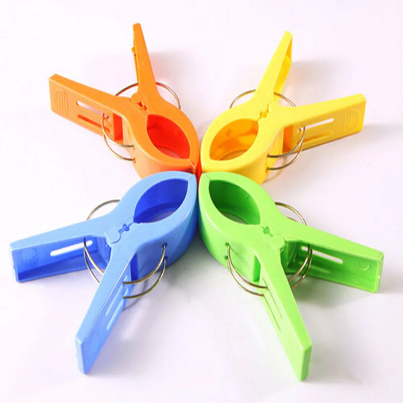 Clip Lounger 4pcs/Set Beach Towel Sun Clothes Sunbed Peg Pool Cruiseship Top 2022 Useful Clothes Pins Random Color