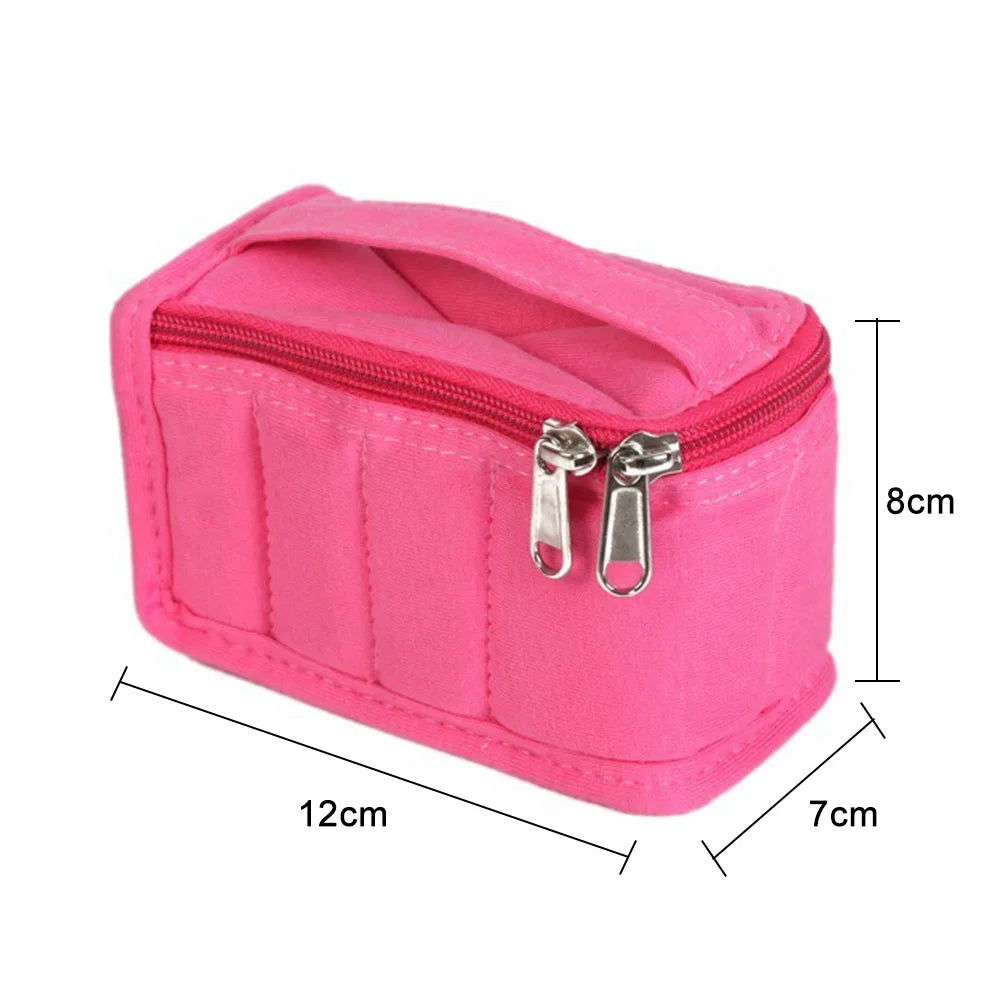 Mini 8-Grid Portable Essential Oils Storage Case Carry Case Esential Oil Roll On 5 ml Essential Oil Carrying Collecting Case