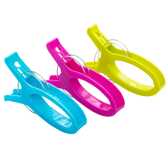 1x Plastic Clothes Pegs Beach Towel Clip Plastic Quilt Peg for Laundry Sunbed Lounger Clothespin Laundry Storage Tools