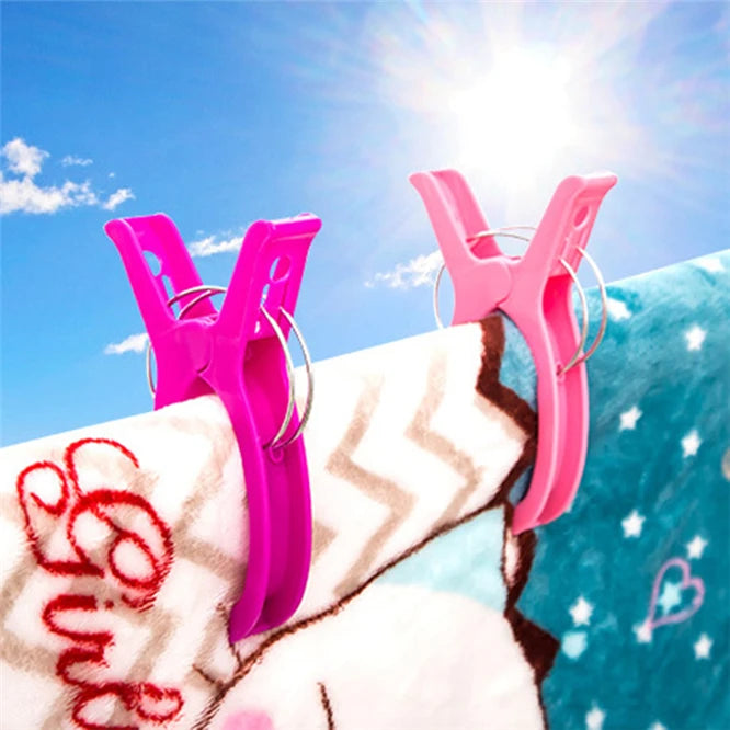 1x Plastic Clothes Pegs Beach Towel Clip Plastic Quilt Peg for Laundry Sunbed Lounger Clothespin Laundry Storage Tools