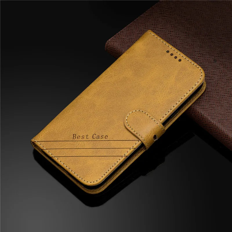 Leather Flip X Cover 4 Case on For Samsung Galaxy XCover 4 4S G390F G398F XCover4 XCover4S Magnetic Stand Wallet Phone Cover