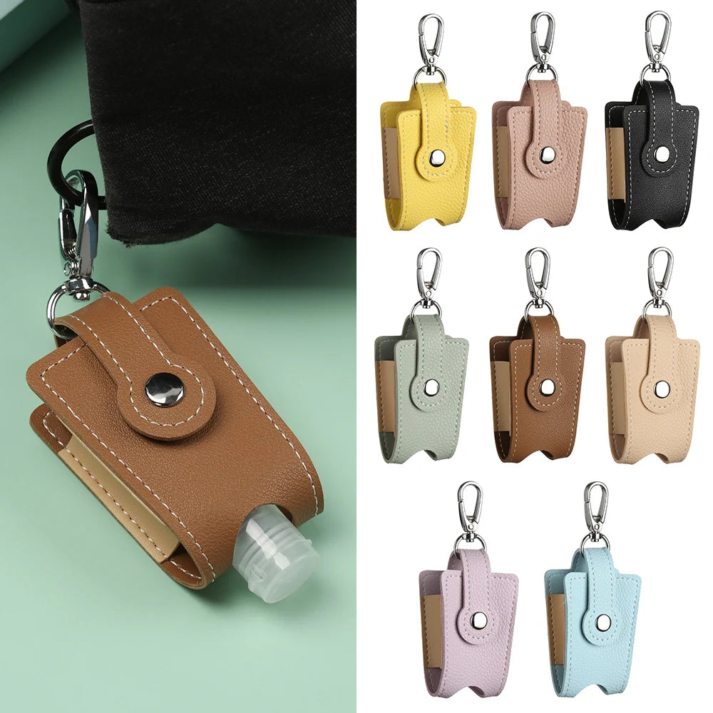 New Hand Sanitizer Keychain Holder Refillable Container Flip Cap Bottle With Keychain Travel Accessories