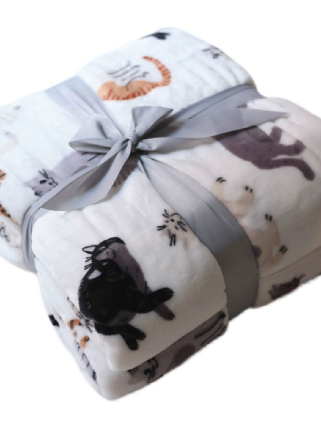 Cute Cat Milk Fiber Bed Sheets Lunch Break Sofa Blanket