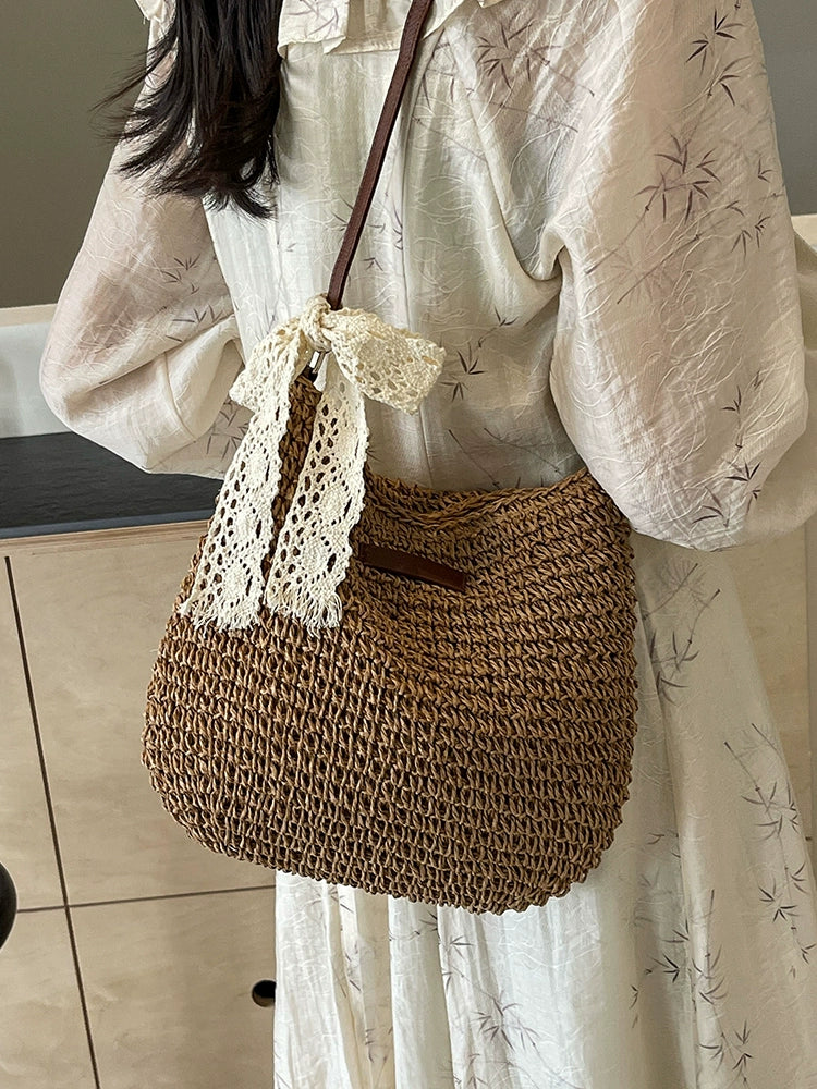 Bag Female Crossbody All-Matching Seaside Holiday Straw Woven Bag