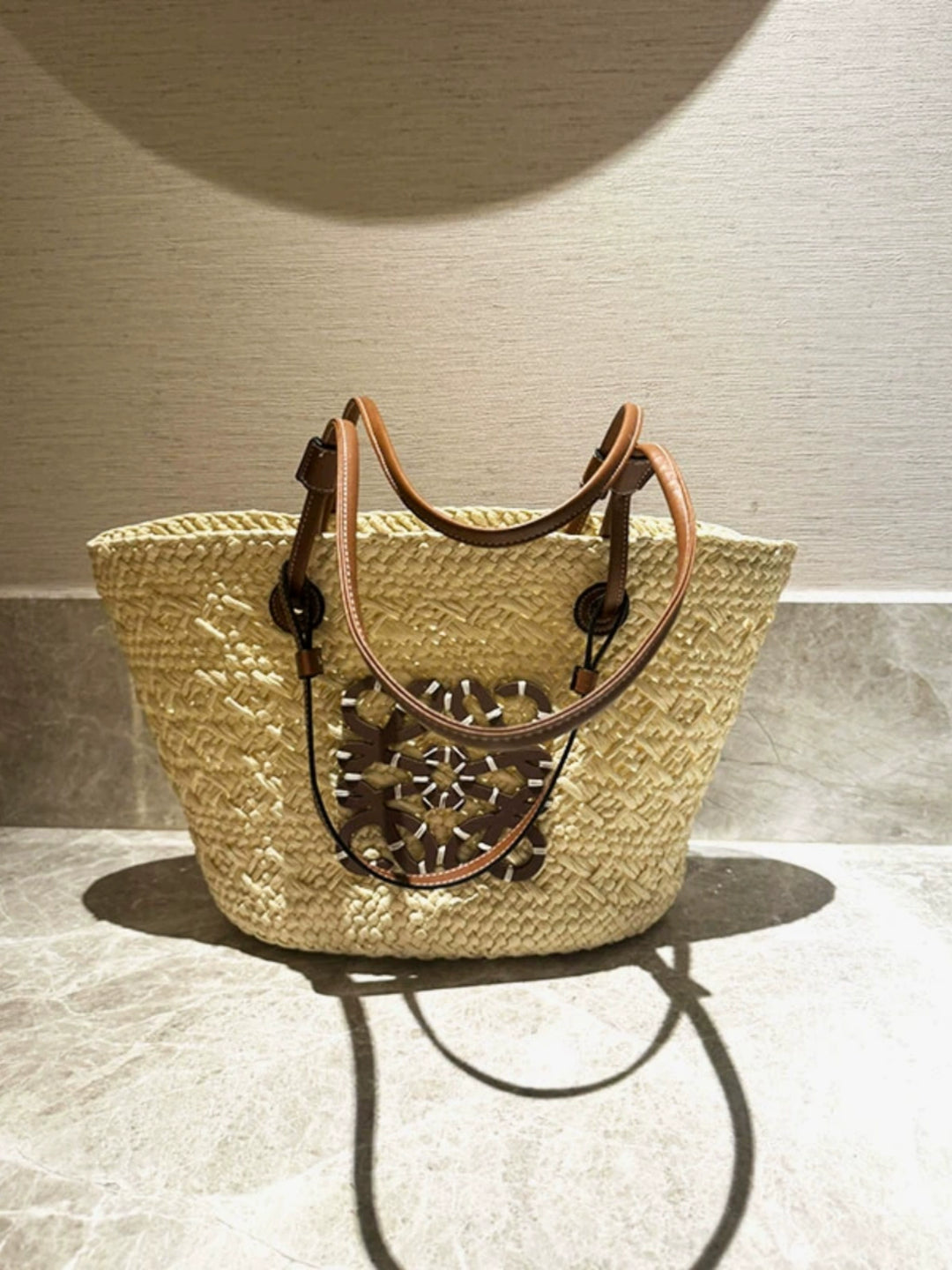 Bag Women's French Pastoral Style Handmade Straw Woven Bag