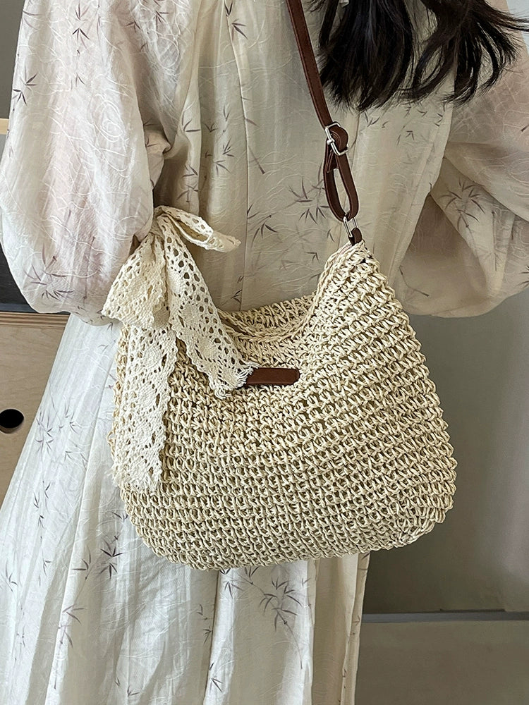 Bag Female Crossbody All-Matching Seaside Holiday Straw Woven Bag