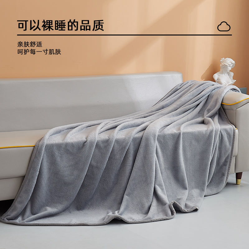 Blanket Summer Air Conditioning Duvet Sofa Blanket Bed Blanket Nap Office Lunch Break Coral Fleece Thickened Small Towel Blanket