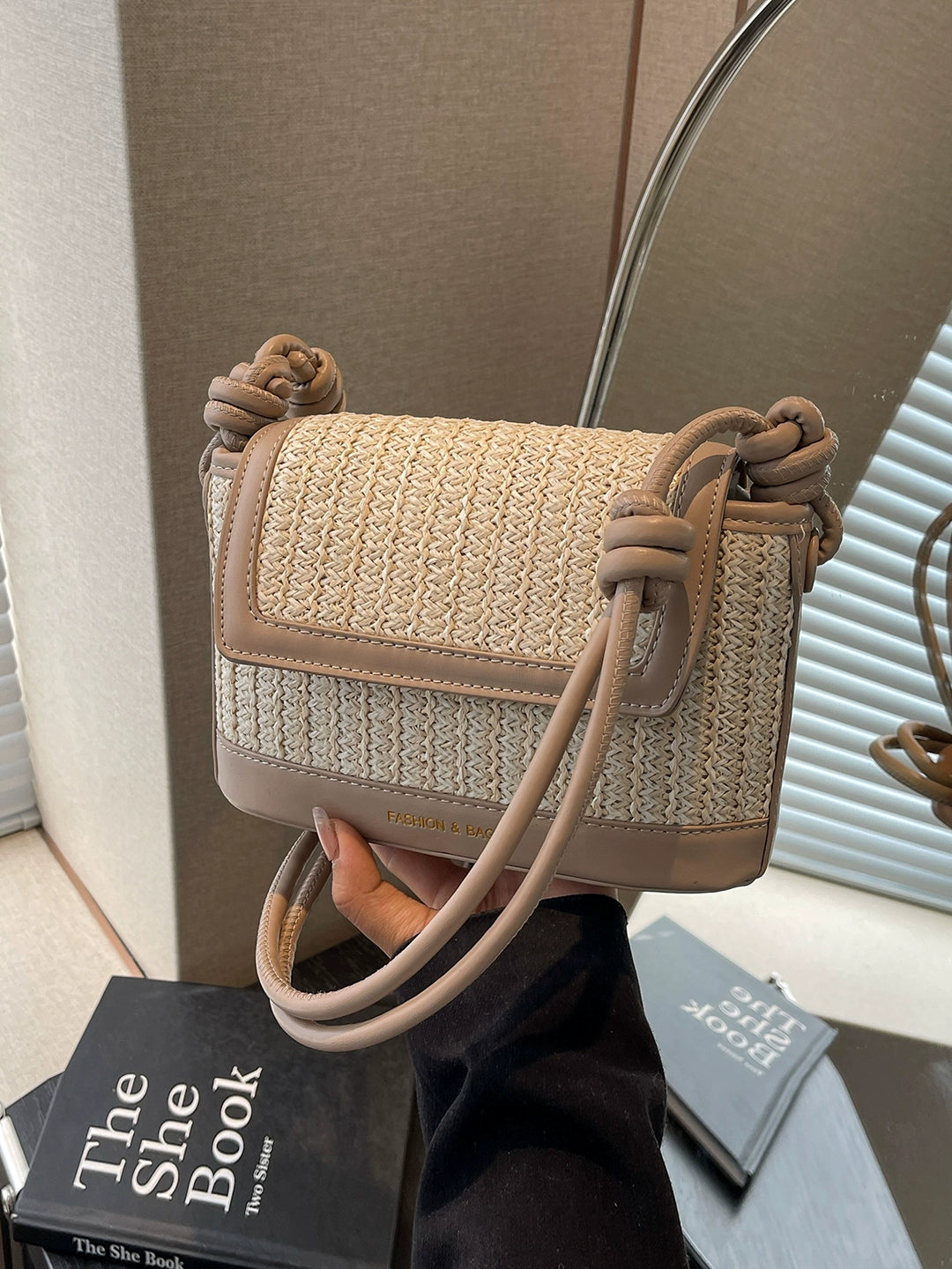 Bag Female Summer Patchwork Seaside Holiday Straw Woven Bag