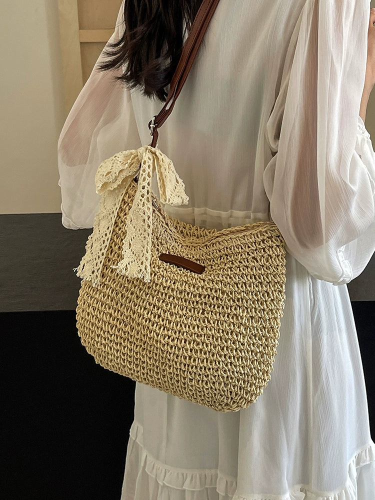 Bag Female Crossbody All-Matching Seaside Holiday Straw Woven Bag