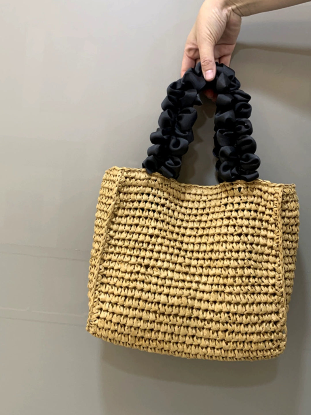 Women's Bag 2023ins Handmade Large Straw Woven Bag