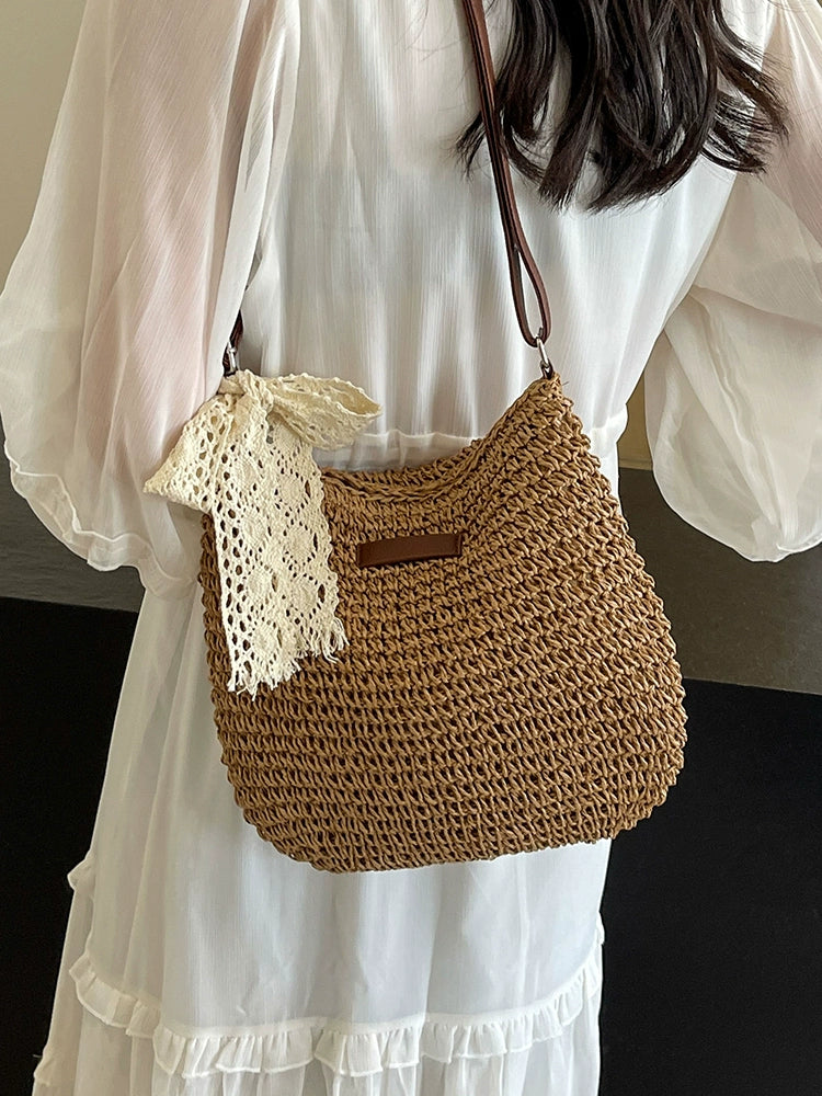 Bag Female Crossbody All-Matching Seaside Holiday Straw Woven Bag