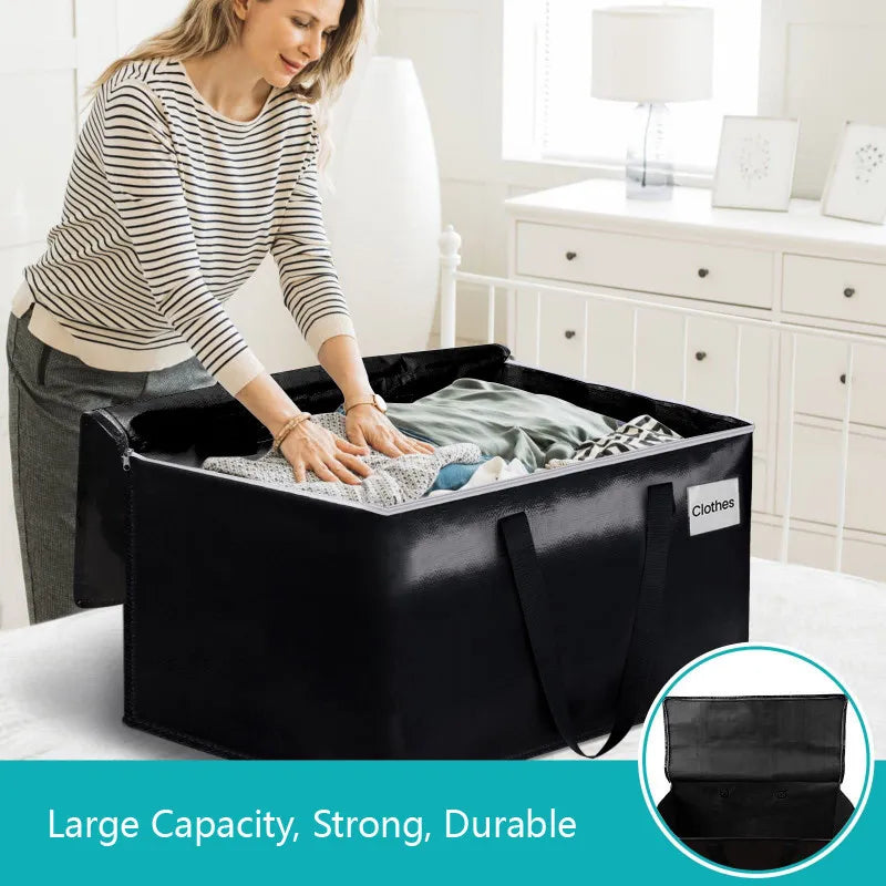 Household Clothing Quilts Storage Bag Foldable Carry-on Move House Organizing Duffel Pack Portable Luggage Hand Package Items