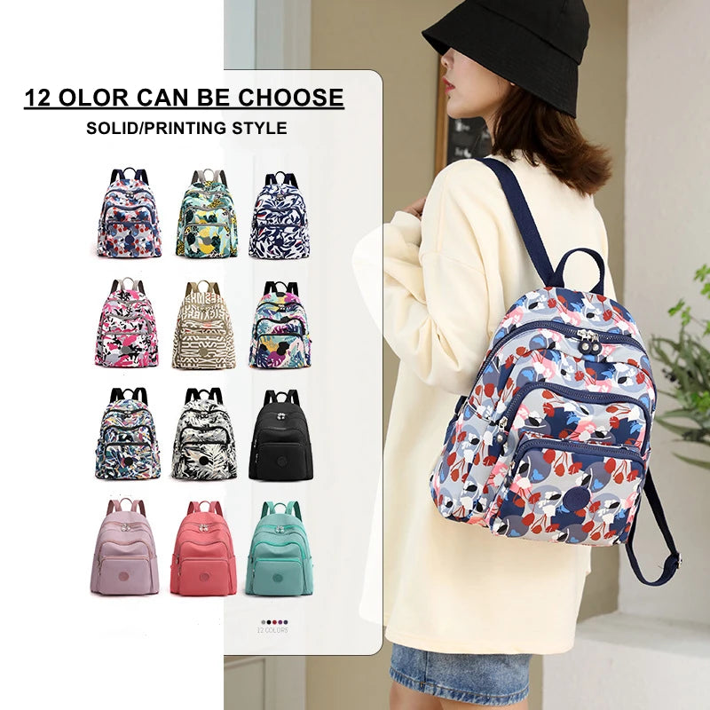 Printing Backpack for Women Travel High Capacity Waterproof College Backpack Trendy Women Laptop School Bags Cute Girl