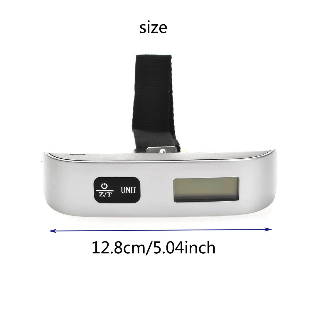 50kg/110lb Digital Electronic Luggage Scale Luggage Scales Portable Hanging Suitcase Scale Handled Travel Bag Weighting Balance