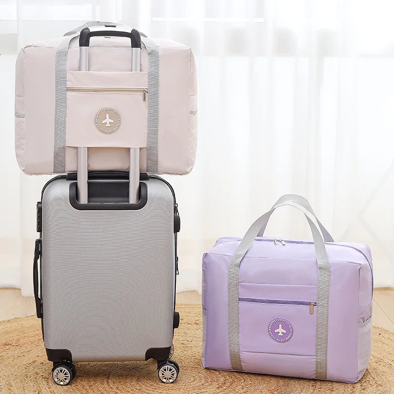 Portable Folding Travel Bag, Clothes Storage, Cosmetic Bag, Carry-On and Travel Organizers