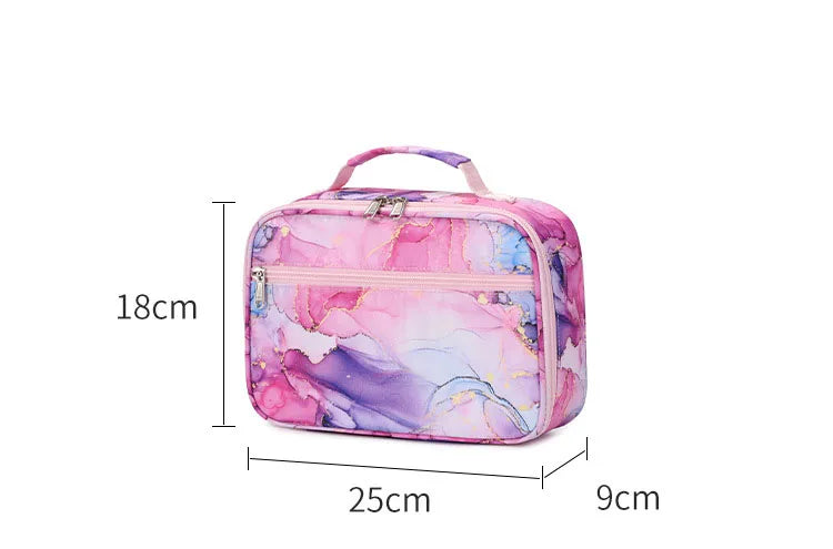 2pcs Disney Lilo Stitch Multi Pocket Backpack with Lunch Bag Student Teenagers Sets Rucksack Casual School Bags for Men Women